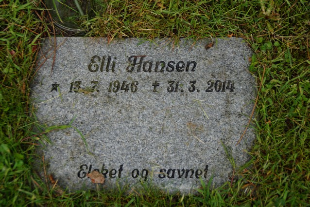Billede af gravsten på Haslev Kirkegård