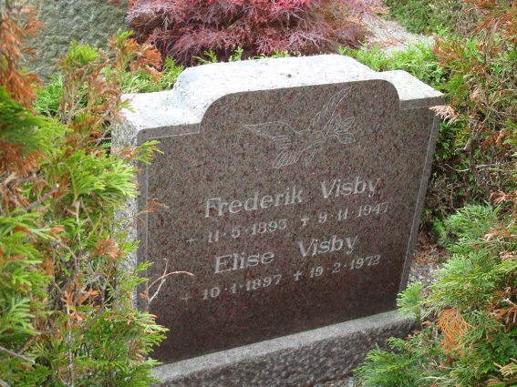 Billede af gravsten på Vejerslev Kirkegård